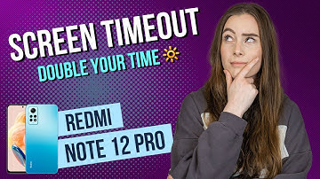 Xiaomi Redmi Note 12 Pro - How to change Screen Timeout • 📱 • 🔆 • ⏱ • Tutorial