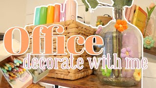 HOME OFFICE DECORATE WITH ME | Affordable Temu home office decor haul 2023