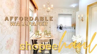 DIY // Shopee wallpaper makeover