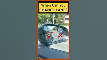 When Can I Change Lanes? | Beginner Driving Tips (Side Mirror View)