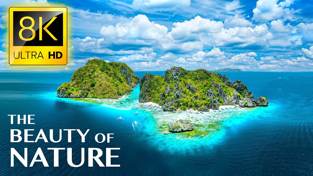 THE BEAUTY OF NATURE 8K ULTRA HD - Tour Around The World with Natural Places and Real Sounds