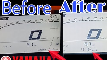 How to change L/100km to km/L in yamaha R15M || L/100km change in to L/100km in r15 v4 / r15m .#r15m