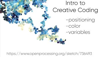 Intro to Creative Coding in p5.js (JavaScript) - Positioning, Color, Variables