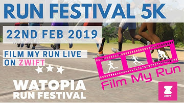 Zwift Running LIVE | Watopia Run Festival