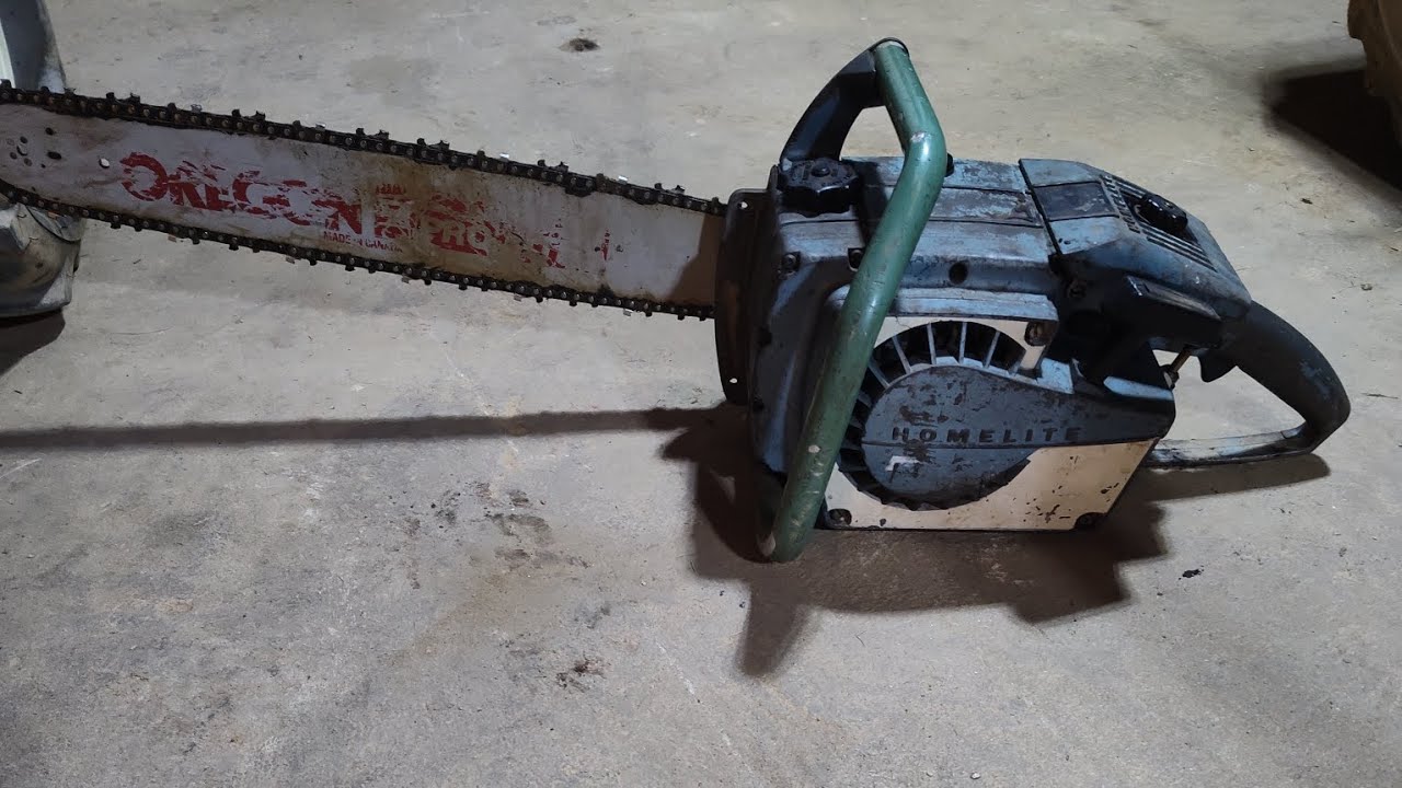 will it start? 1960s homelite XL chainsaw ( sitting for years)( part 1