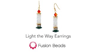 Learn how to create our Light the Way earrings by Fusion Beads