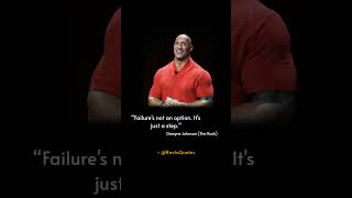 Failures Not An Option Dwayne Johnson The Rock Quotes 