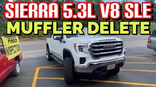 2019 GMC Sierra 5.3L SLE DUAL EXHAUST w/ MUFFLER DELETE!