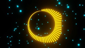 Simple audio visualizer with bouncing particles using Blender 2.8