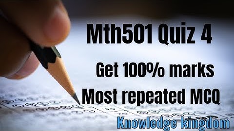 Mth501 Quiz 4 #mathematics #vuquiz #vuuniversity #virtualuniversity#exam #quiz#linearalgebra #share