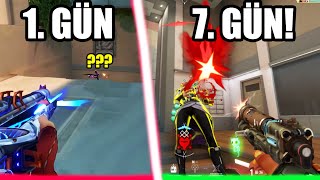 7 Gün Boyunca Yeni̇ Sensle Oynadim Valorant Sens Deği̇şti̇rme