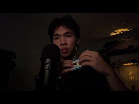 a chill ASMR trigger assortment to help you fall sleep