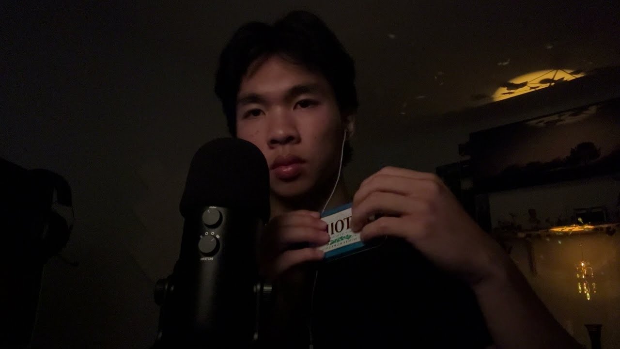 a chill ASMR trigger assortment to help you fall sleep