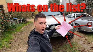 The roadworthy list of things to fix
