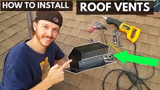 How To Install Roof Vents. Bathroom Fan Vents, Attic Ventilation Etc. Jonny DIY
