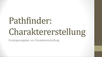 Pathfinder Charakter erstellen - YouTube