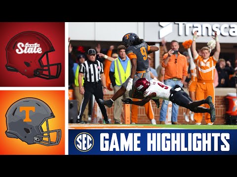 New Mexico State Aggies At No 23 Tennessee Volunteers Game Highlights 2025 SEC Football