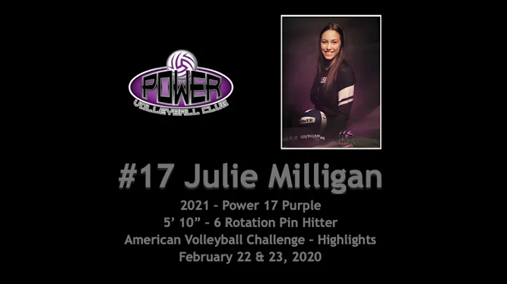 #17 Julie Milligan - AVC Highlights