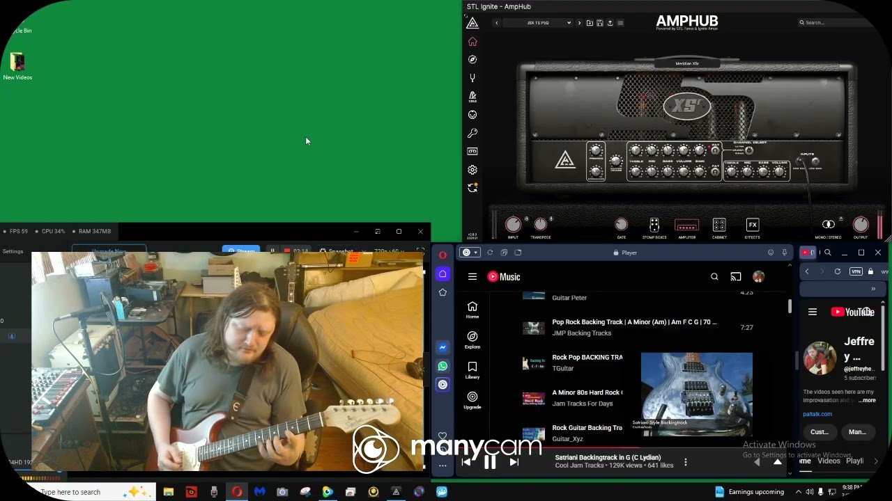 Joe Satriani Style Rock in G