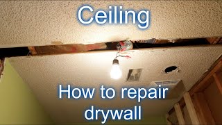 How to Repair Drywall on the Ceiling after removing a Wall Wealth