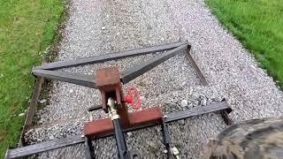 Homemade 3 point driveway gravel grader