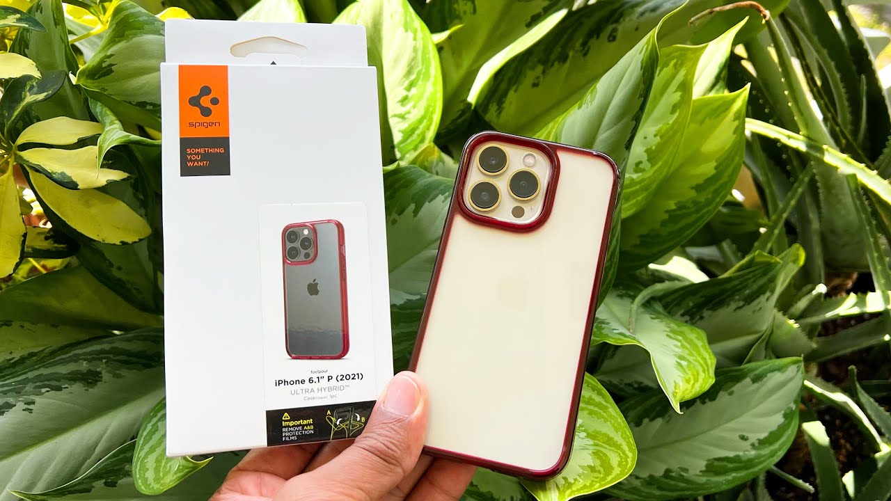 Spigen Ultra Hybrid Red Crystal Case For Iphone 13 Pro Unboxing And