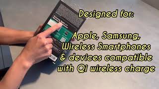Cellularline wireless fast charger stand Unboxing and Review/wireless Qi charger fast enough or not?