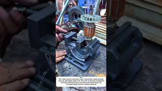 Precision Rotor Commutator Repair Using Adjustable Angle Vise