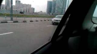 Saab 9-3 2.0T Hirsch 240hp vs Saab 9-3 2.8T 280hp stock drag v.1