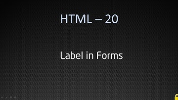 xHTML/ HTML - 20 Labels - LearnWithSaad