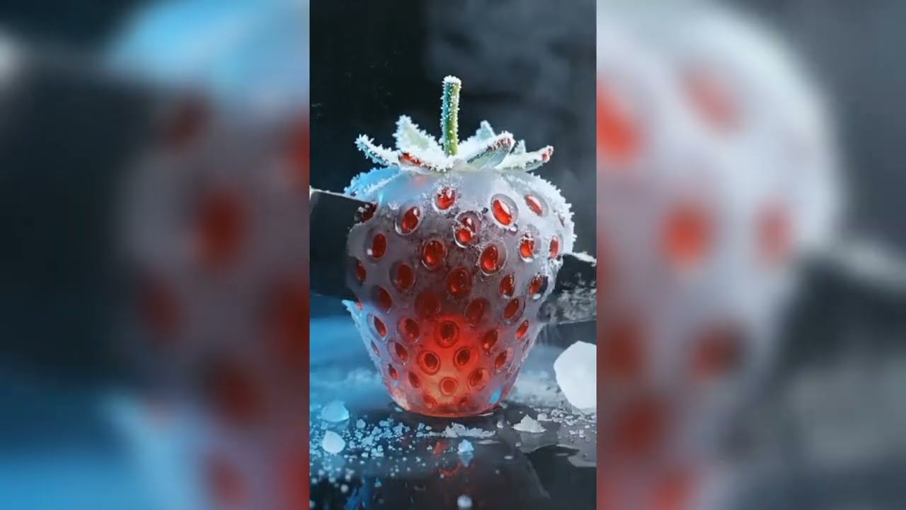 😱 Ultimate Fruits Cutting creation❄️🍓 AI ASMR 