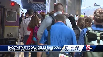 Smooth start to Orange Line shutdown