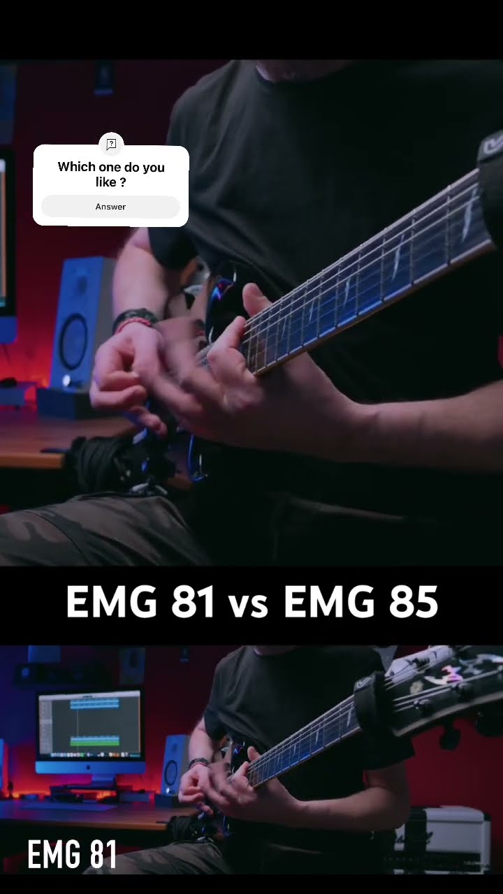 EMG 81 vs EMG 85. Which one do you prefer? #emgpickups #metal