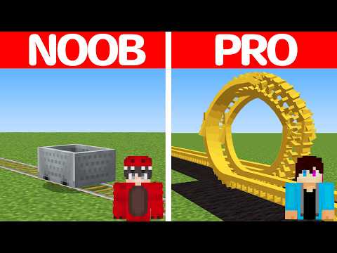 Noob VS Pro Achtbaan Bouwen