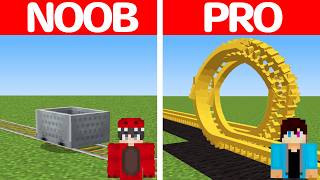 Noob VS Pro Achtbaan Bouwen
