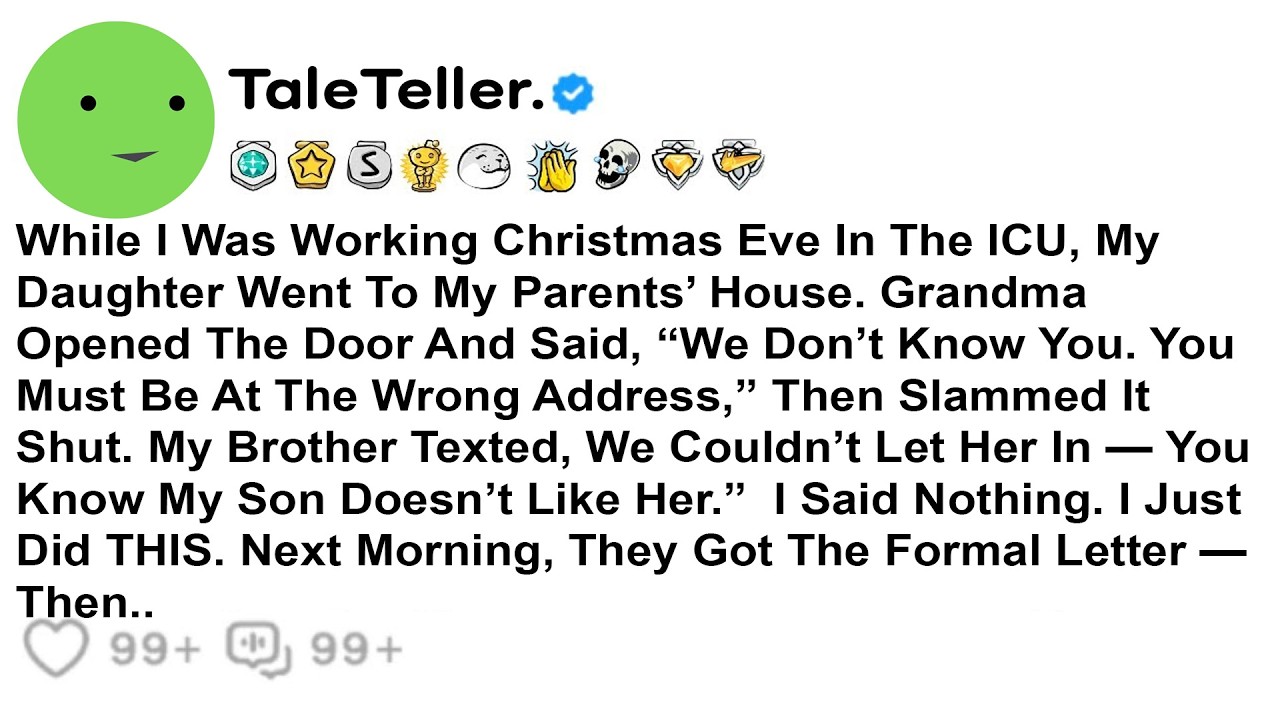 While I Was Working Christmas Eve In The ICU, My Daughter Went To My Parents’ House. Grandma Opened