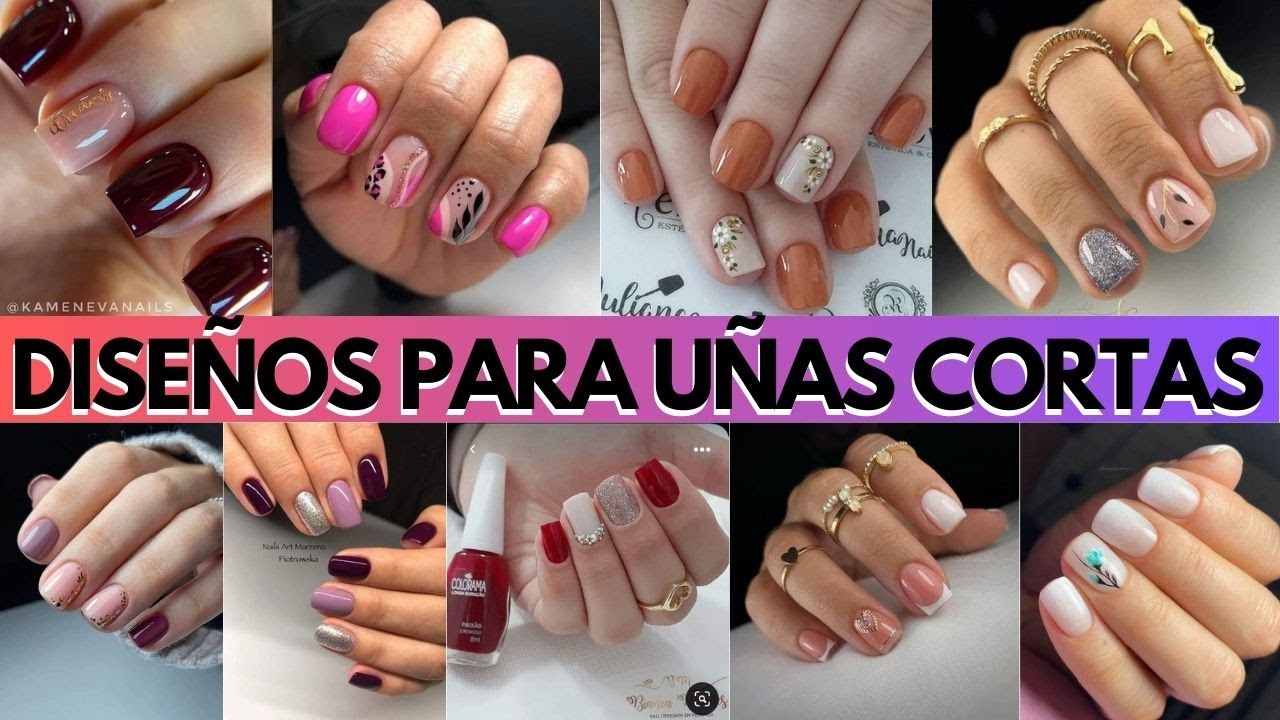 Diseños de uñas cortas para chicas:  ¡Increíblemente elegantes y fáciles de hacer! /uñas 2023