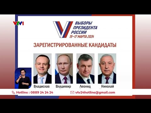 Người Nga chuẩn bị bầu cử Tổng thống, ông Putin có lợi thế lớn | VTV24