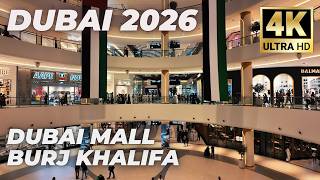 Dubai [4K] Amazing City Center, Burj Khalifa , Dubai Mall Walking Tour Compilation - 2026 🇦🇪