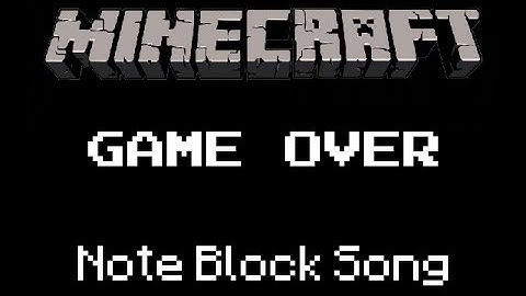 Minecraft Note Block Song: Super Mario Bros: Game Over