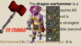Dragon Warhammer Pure Pking Osrs Pking 59 Combat Statius Warhammer