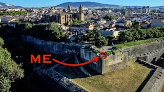 UNBELIEVABLE view in Pamplona Spain — TRAIN from Barcelona to Pamplona to start our camino screenshot 2