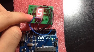 Seven Segment Counter with Start/Stop using Arduino Uno