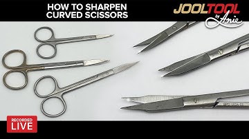 Sharpening Curved Scissors on the JOOLTOOL and MORE! - LIVE