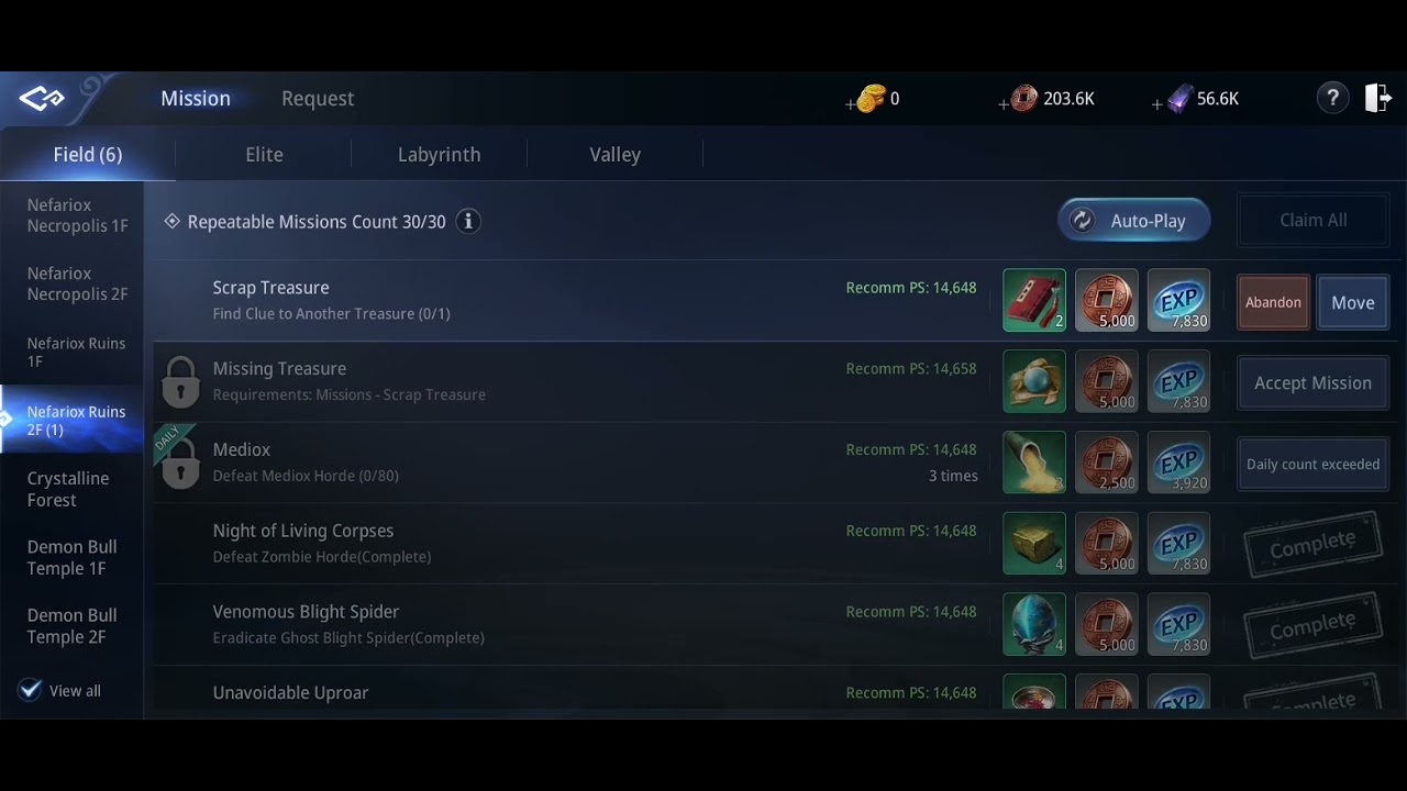 How to finish scrap treasure mission in MIR4