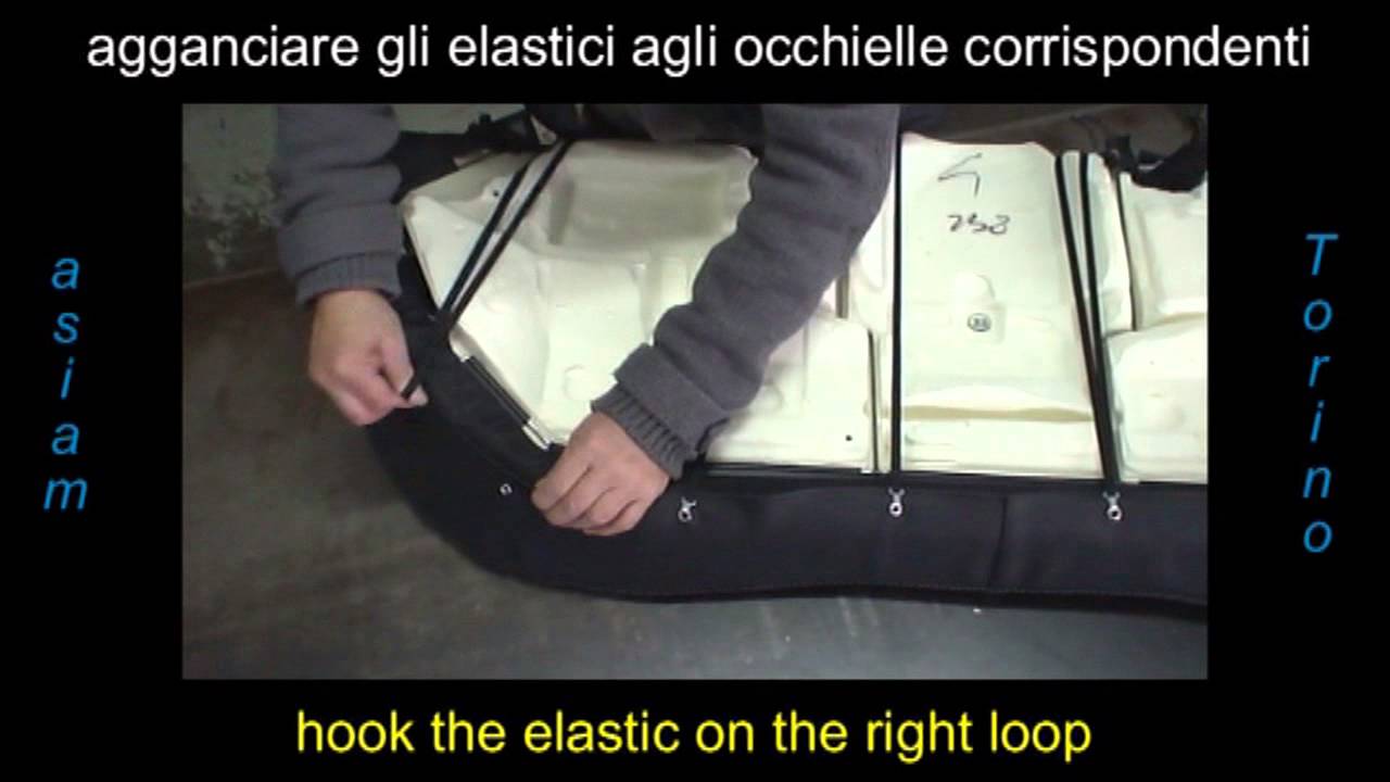 MONTAGGIO FODERE ASIAM - CUSCINO POSTERIORE