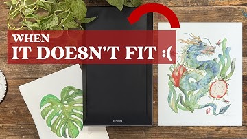 How to scan artwork that is too big for the scanner.