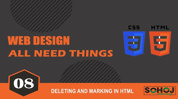 Web Design Bangla Tutorial [#08] Deleting and Marking in HTML