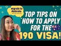 TOP TIPS on how to apply for 190 Visa from an Australian Immigration Lawyer