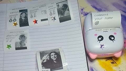 Anjali Joshi art 30 Live/PRINTING SUBSCRIBERS NAME ON PRINTER#shortsfeed #name #art #live#trending